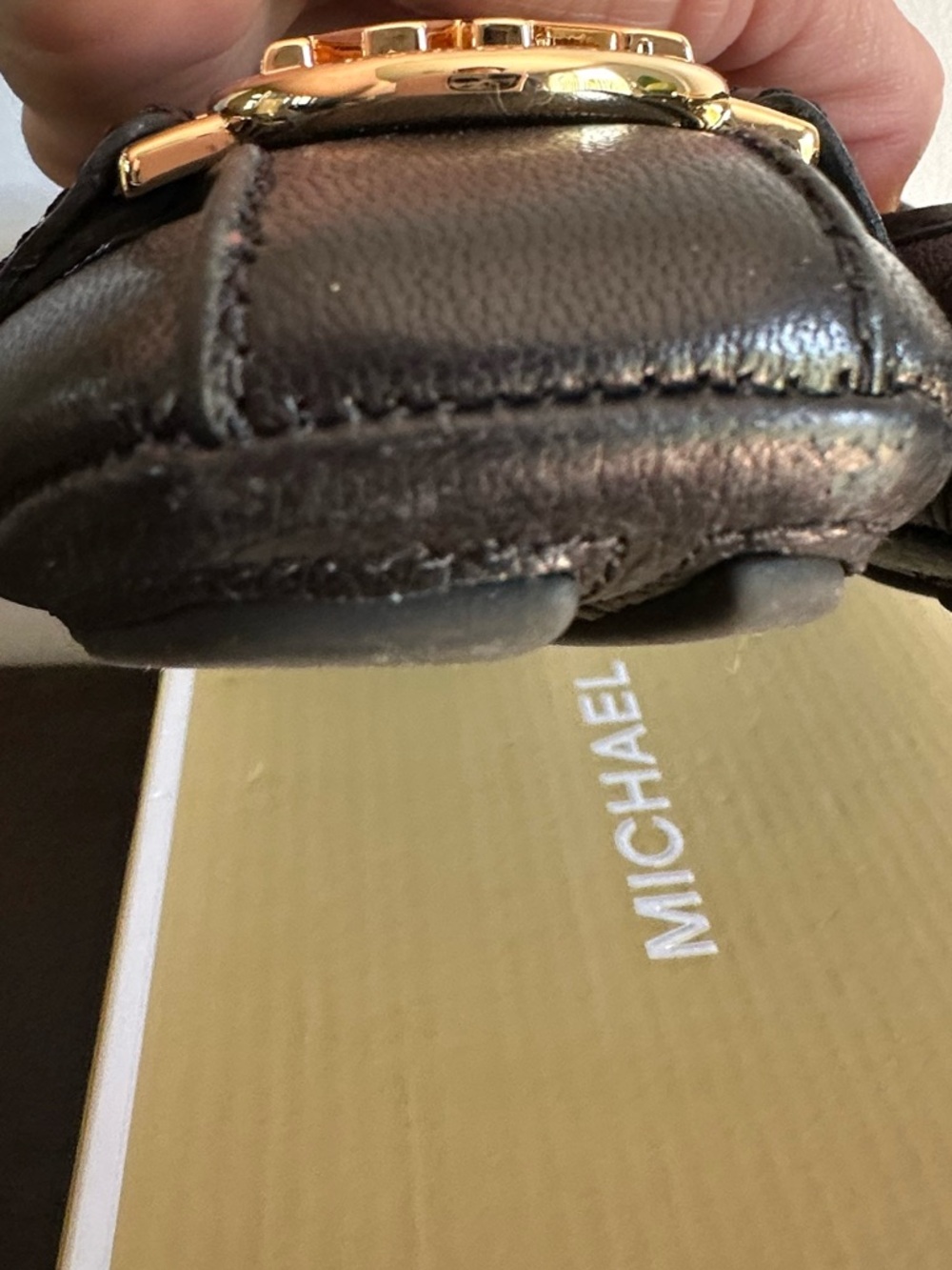 Michael Kors - Fulton Moccasin Black Leather Flats - Picture 3 of 6
